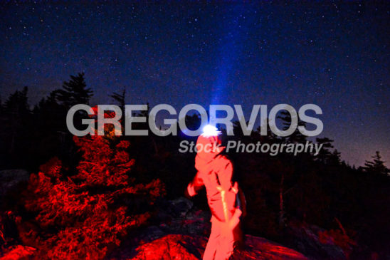 Star gazer with head lamp