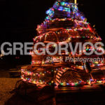 Lobster Traps with Christmas Lights near Nubble Lighthouse