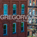 Brick Building with Metal Stairs