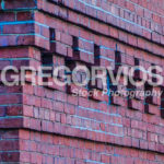 brick work on corner of building