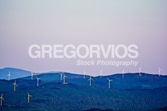 Wind Turbine on Mountain